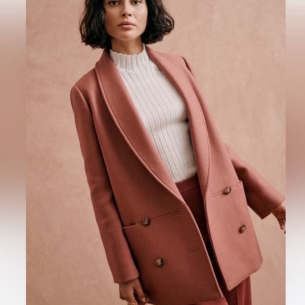 Sezane James Coat• Rosewood• Size 34/US 2